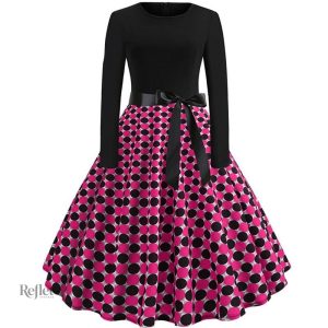 Robe élégante des années 60, style rétro