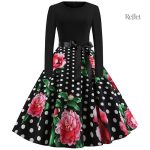 Robe de bal à volants, look années 60