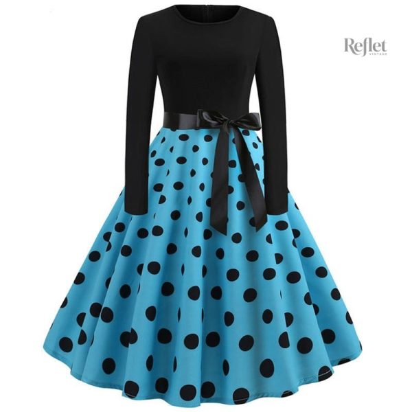 Robe année 60, couleur pastel, soirée chic