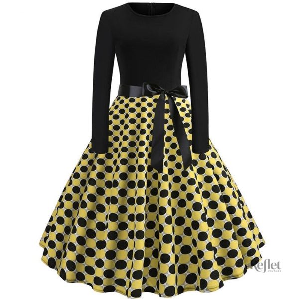 Robe de bal rétro, design charmant années 60