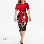 Robe de bal vintage avec jupe volumineuse