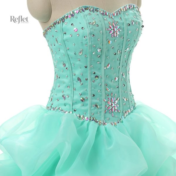 Robe de bal à volants pour un look féérique