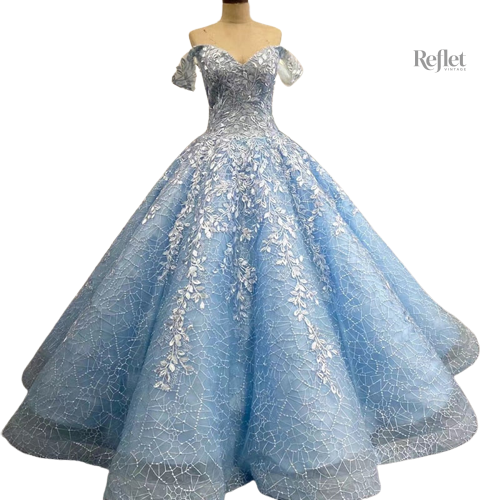 robe-de-bal-forme-princesse-longue-1 Robe de bal longue forme princesse élégante