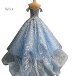 Robe de bal féminine au style romantique