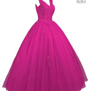 Robe de bal longue princesse pour fille