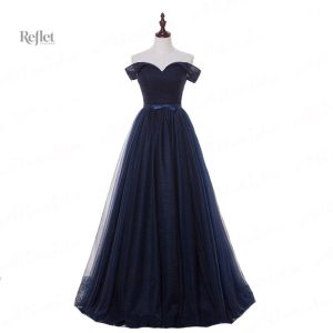 Robe de bal longue princesses en tissu doux