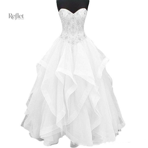 Robe de bal fille avec jupe évasée