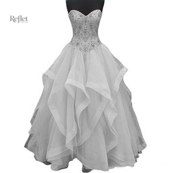 Robe de bal princesse à paillettes scintillantes