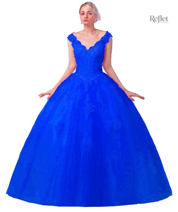 robe-de-bal-princesse-bleu-1 Robe de bal princesse bleu élégante et raffinée