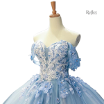 Robe de bal princesse avec embellissements scintillants