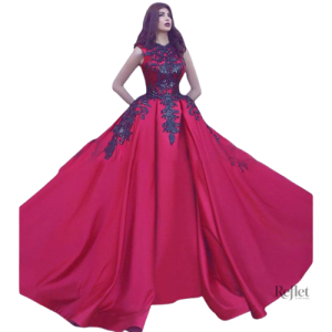 Robe de bal fuchsia élégante pour petites princesses