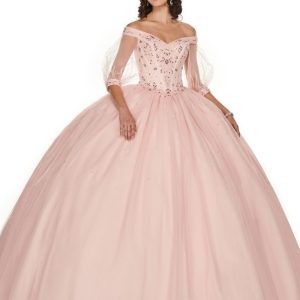 Robe de bal rose pâle pour petites princesses