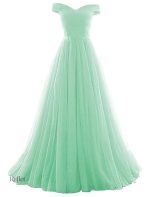 Robe de bal verte princesse élégante