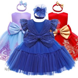 Robe de baptême bébé fille princesse
