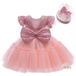 Robe élégante pour cérémonie, bébé fille