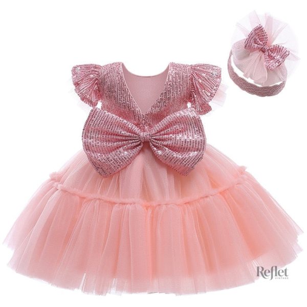 Robe élégante pour cérémonie, bébé fille
