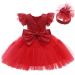 Robes pour baptême, modèle princesse pour petite fille