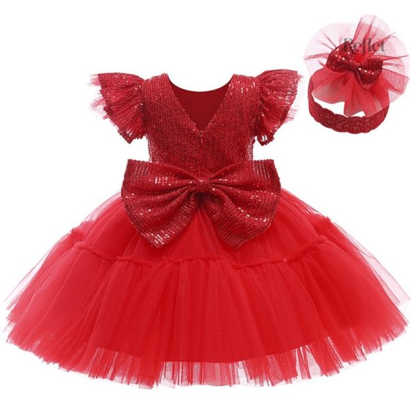 Robes pour baptême, modèle princesse pour petite fille