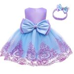 Robe de mariage pour bébé fille, look princier