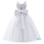 Robe blanche élégante pour bébé 18 mois