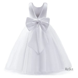 Robe blanche élégante pour bébé 18 mois