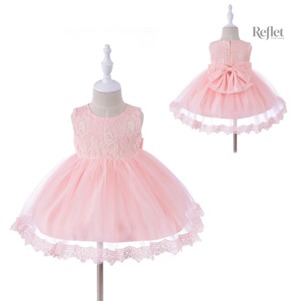 Robe de baptême en tulle pour bébé