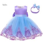 Robe de bébé princesse en dentelle délicate
