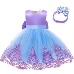 Robe de bébé élégante à manches courtes