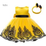 Robe de princesse pour bébé avec jupe ample
