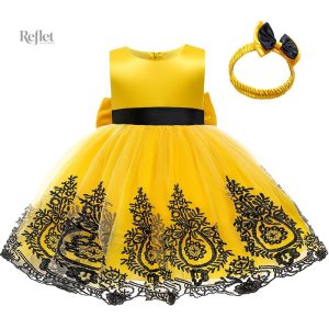 Robe de princesse pour bébé avec jupe ample