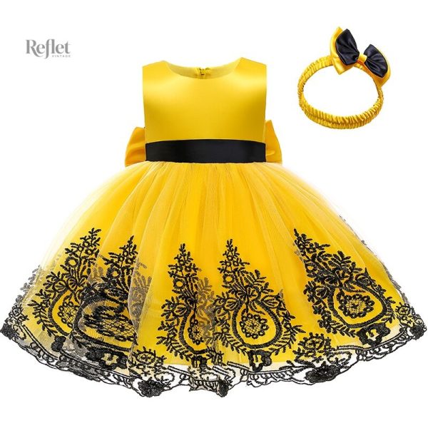 Robe de princesse pour bébé avec jupe ample