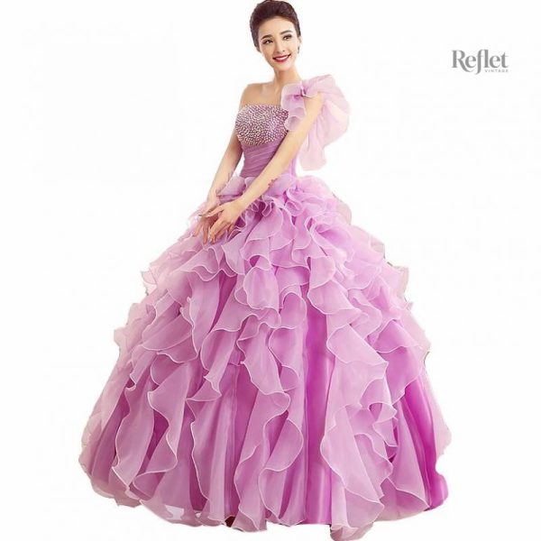 Robe de carnaval rétro princesse femme élégante et colorée