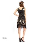 Robe de cérémonie élégante années 30 femme