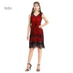 Robe de soirée années 30, style sophistiqué