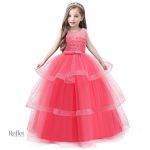 Robe de princesse à manches courtes