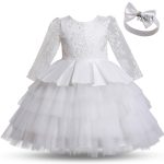 Robe cérémonie princesse bébé pour fille de 18 mois
