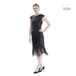 Robe cocktail vintage, inspiration Gatsby les années 20