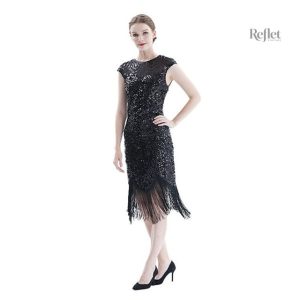Robe cocktail vintage, inspiration Gatsby les années 20