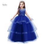 Robe de cérémonie pour fillette avec tulle