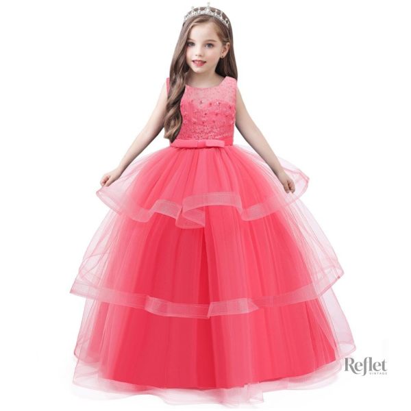 Robe de communion blanche, style princesse