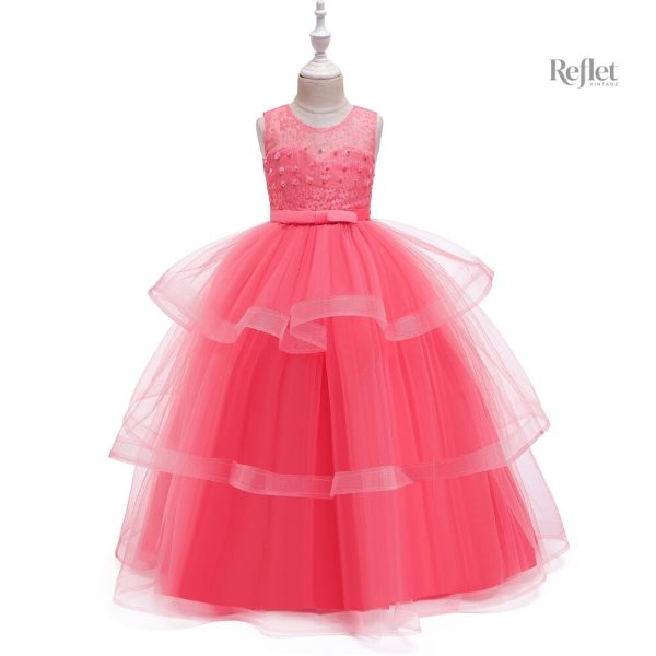 Robe festive pour célébration de mariage enfantine