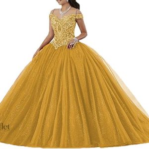 Robe Princesse Couleur Or