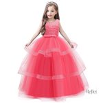Robe de princesse fille avec détails raffinés