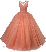 Robe de fiançailles princesses élégante en tulle et satin