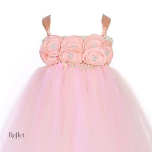 Robe de cérémonie pour petites filles avec jupon