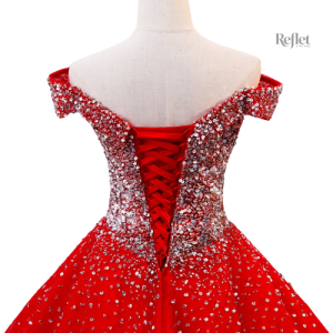 Robe de Princesse avec détails luxueux et cintrage flatteur