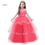 Robe de mariage en tulle pour petite fille