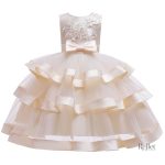 Robe de fête pour jeune demoiselle d'honneur
