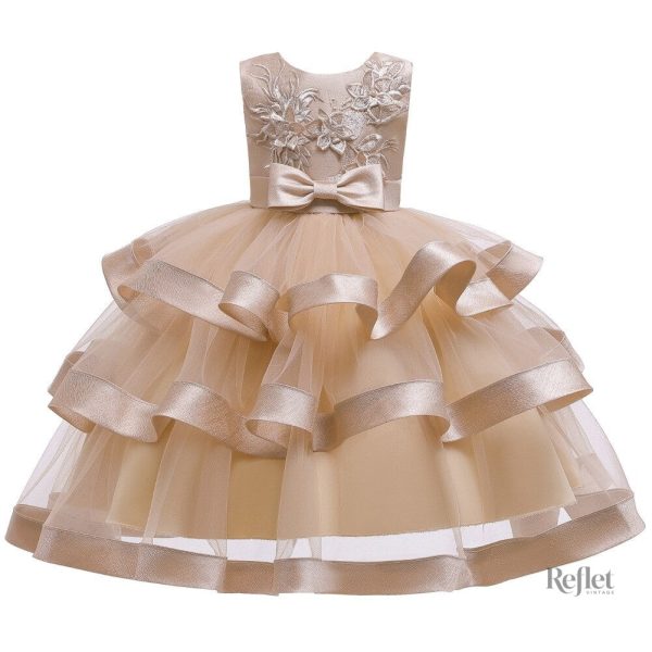 Robe de fête en dentelle pour demoiselles