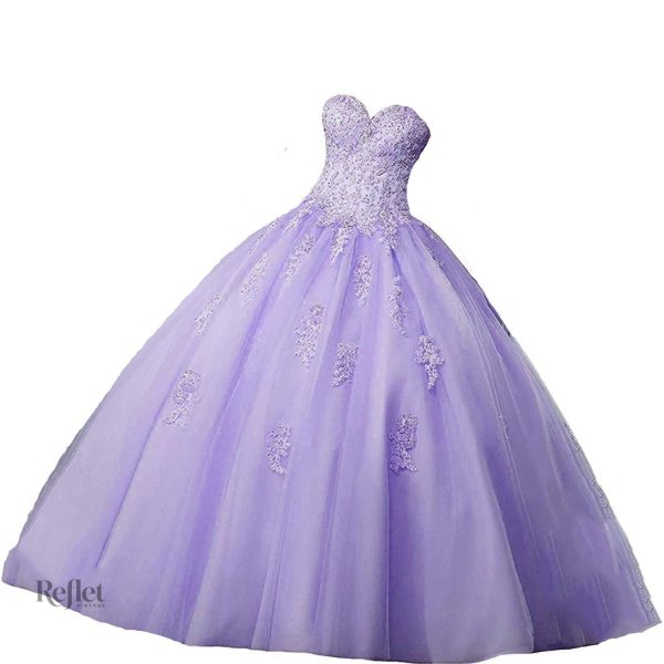robe-de-mariage-princesse-lavande-1 Robe de mariage princesse en lavande élégante et romantique